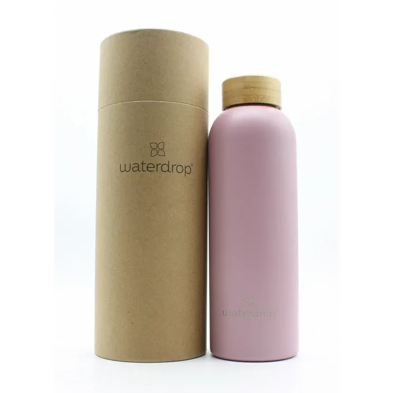 Waterdrop Bouteille Inox Pastel Rose 600ml - Univers Pharmacie