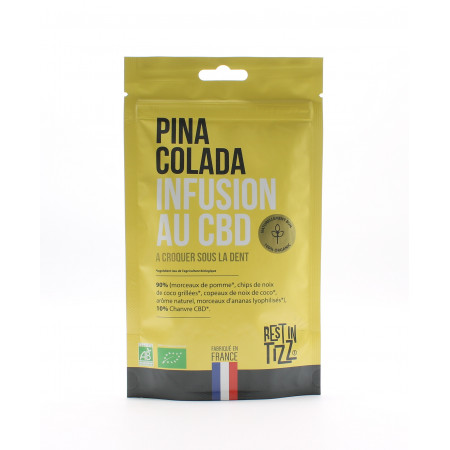 Rest in Tizz Infusion au CBD Pina Colada 50g - Univers Pharmacie