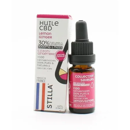 Stilla Huile CBD 30% Citron Gingembre 10ml - Univers Pharmacie