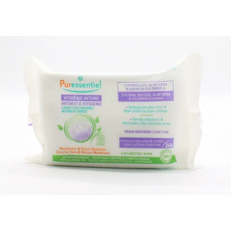 Puressentiel Hygiène Intime 25 lingettes - Univers Pharmacie