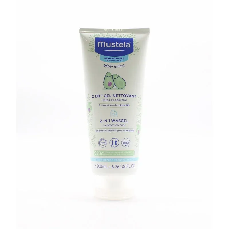 Mustela Gel Nettoyant 2en1 Corps et Cheveux 200ml - Univers Pharmacie