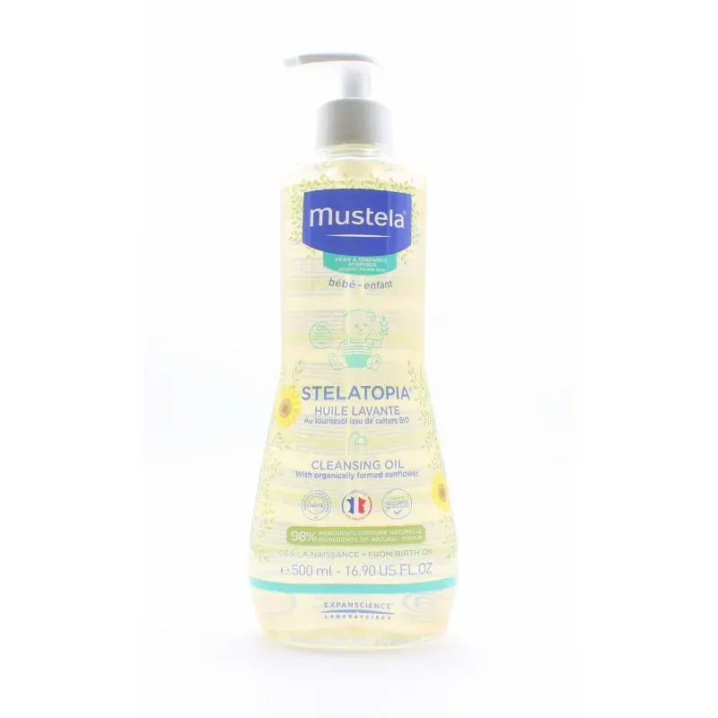 Mustela Stelatopia Huile Lavante 500ml - Univers Pharmacie