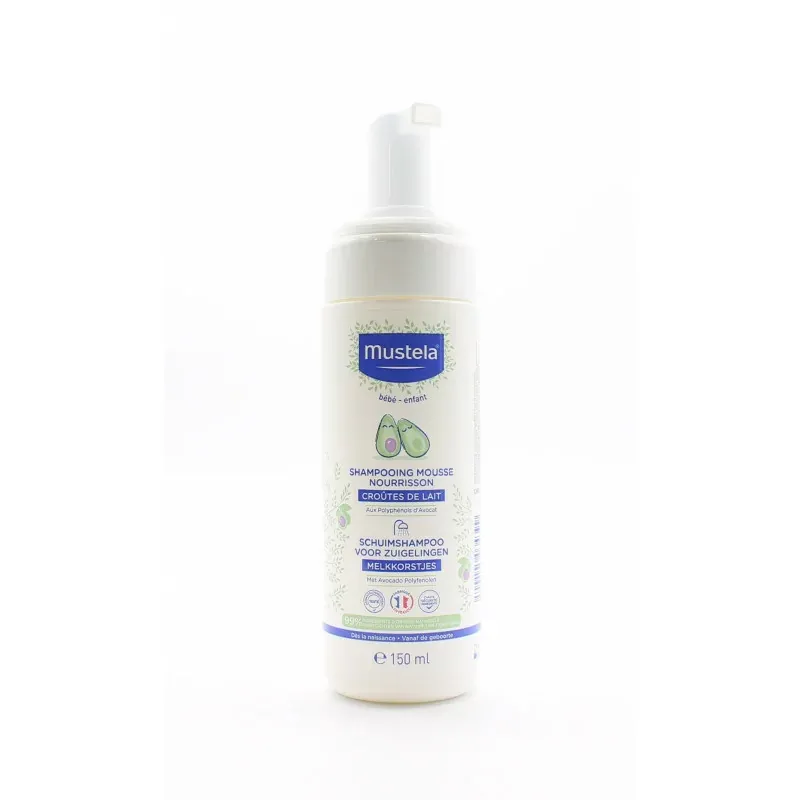 Mustela Shampooing Mousse Nourrisson 150ml - Univers Pharmacie
