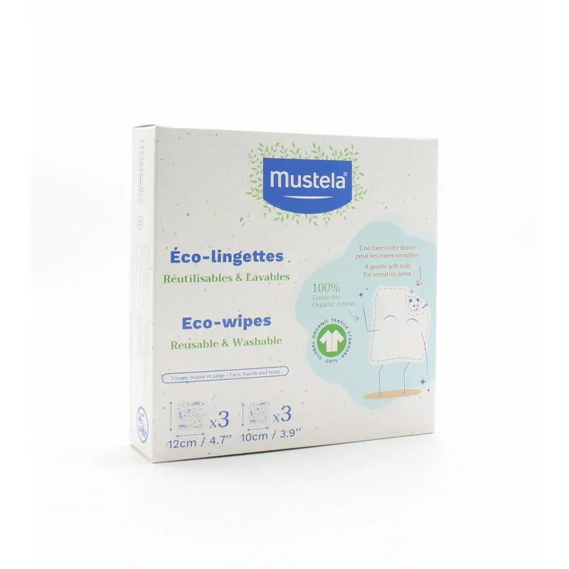 Mustela Eco-lingettes 2 formats X6 - Univers Pharmacie