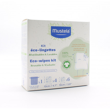 Mustela Kit Eco-lingettes 2 formats X10 - Univers Pharmacie