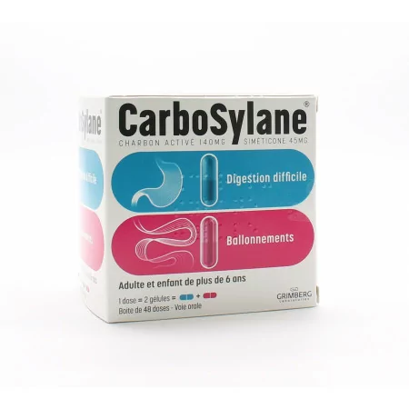 CarboSylane 48 doses - Univers Pharmacie
