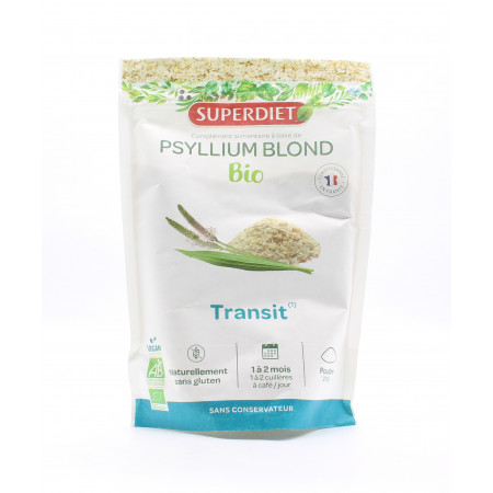 Superdiet Psyllium Blond Bio 200g - Univers Pharmacie