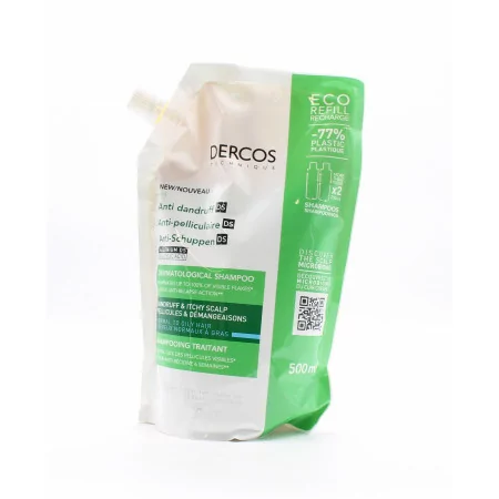 Dercos Anti-pelliculaire DS Shampooing Traitant Eco Recharge 500ml - Univers Pharmacie
