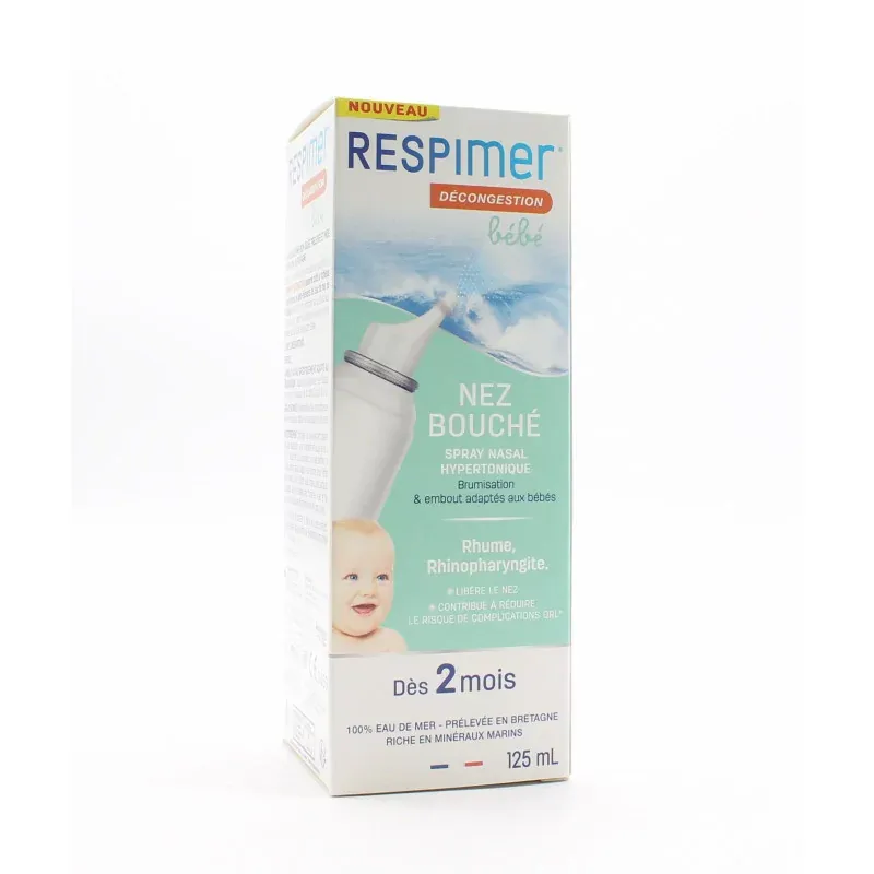 Respimer Décongestion Bébé Nez Bouché 125ml - Univers Pharmacie