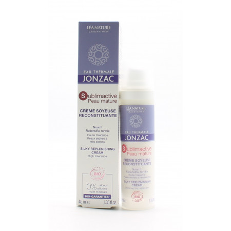 Jonzac Sublimactive Peau Mature Crème Soyeuse Reconstituante 40ml - Univers Pharmacie