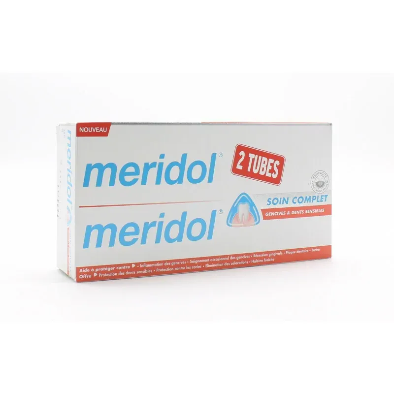 Meridol Soin Complet Dentifrice 2X75ml - Univers Pharmacie