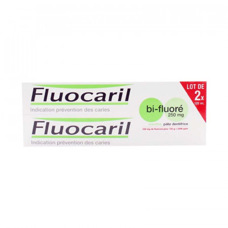 Fluocaril Dentifrice Bi-Fluoré 250mg 2X125ml - Univers Pharmacie