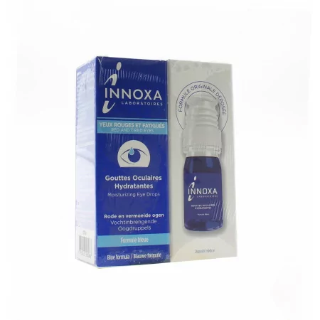 Innoxa Gouttes Oculaires Hydratantes Formule Bleue 2X10ml - Univers Pharmacie