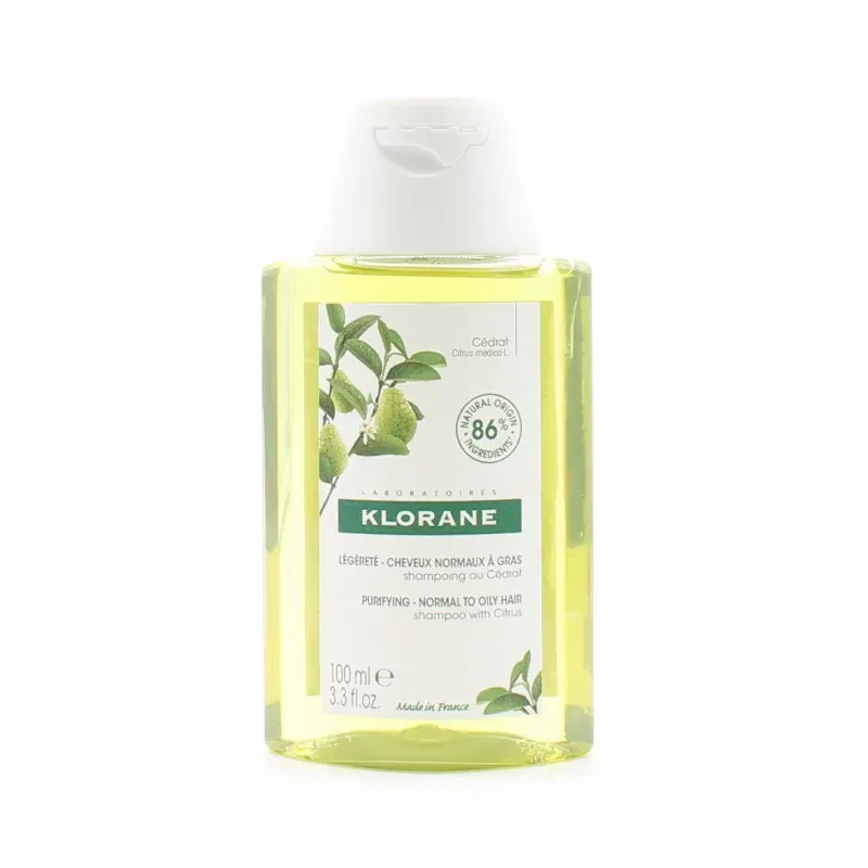 Klorane Shampooing Légèreté Cédrat 100ml - Univers Pharmacie