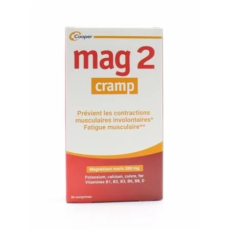 Mag 2 Cramp 30 comprimés - Univers Pharmacie