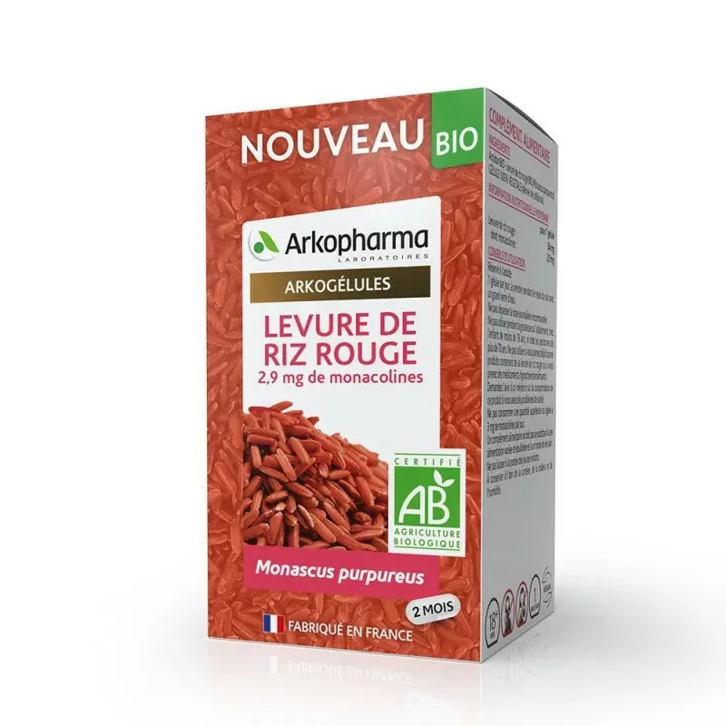 Arkopharma Arkogélules Levure de Riz Rouge Bio 60 gélules - Univers Pharmacie