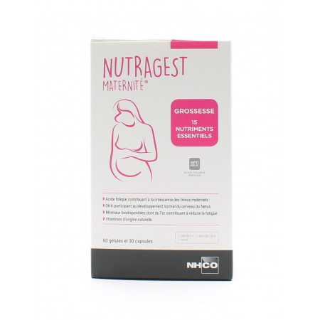 NHCO Nutragest Maternité 60 gélules et 30 capsules - Univers Pharmacie