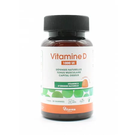 Vitavea Vitamine D 1000UI 30 gummies - Univers Pharmacie