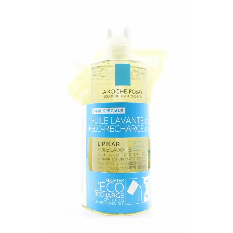 La Roche-Posay Lipikar Huile Lavante AP+ 2X400ml - Univers Pharmacie