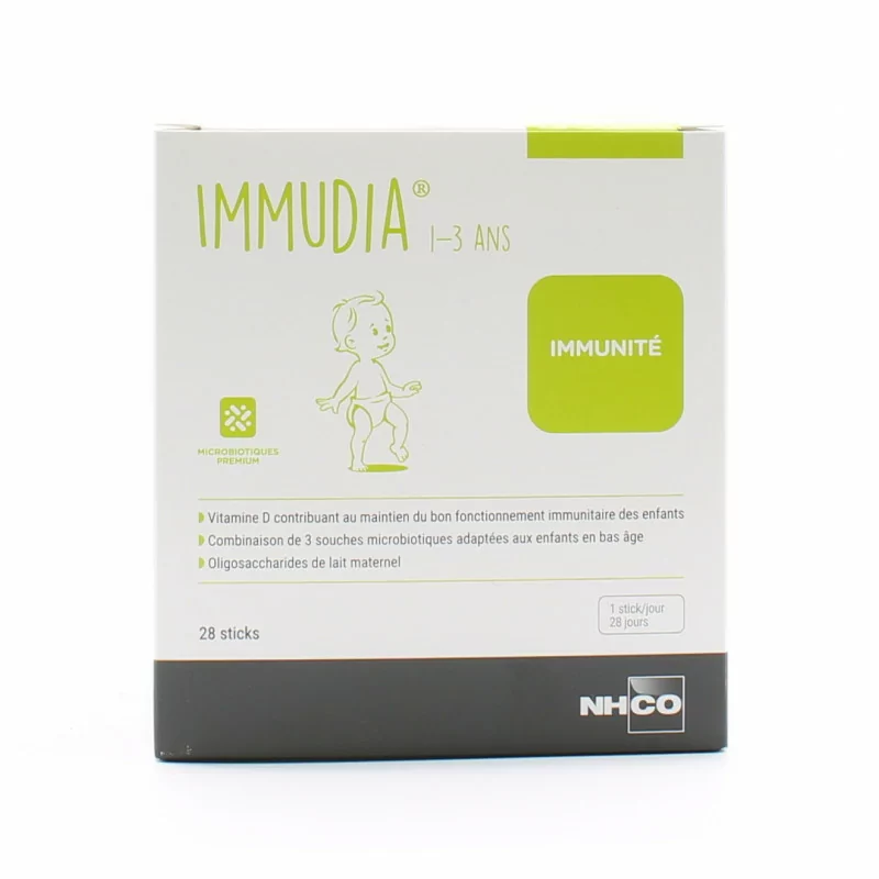 NHCO Immudia 1-3 ans 28 sticks - Univers Pharmacie