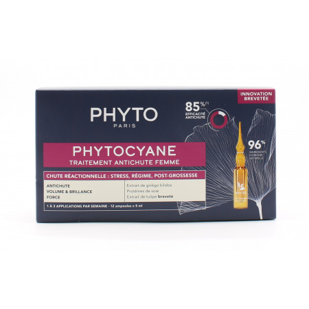 Phyto Phytocyane Traitement Antichute Femme Chute Réactionnelle - Univers Pharmacie