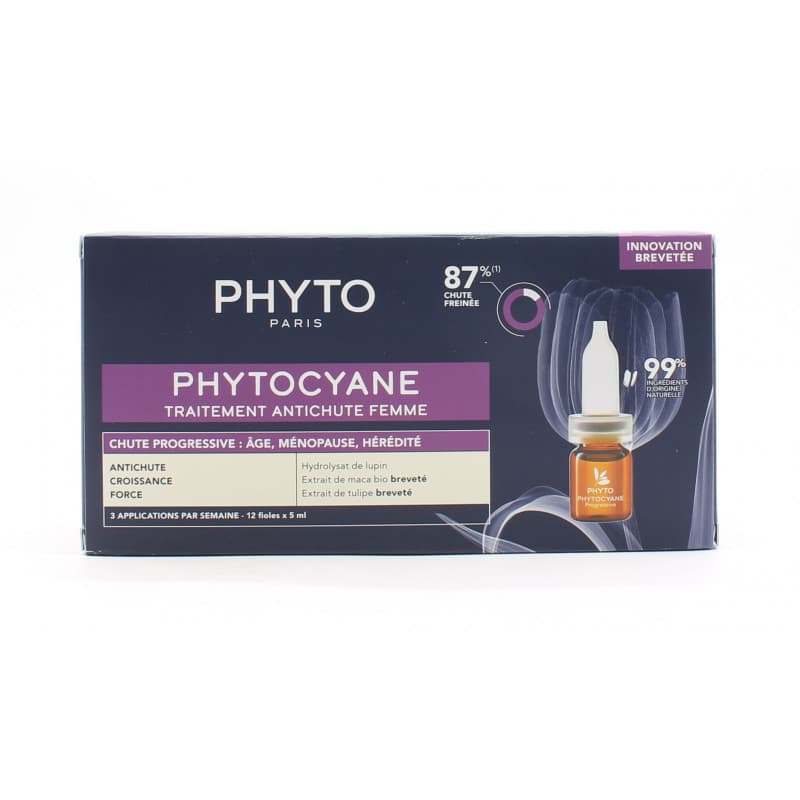 Phyto Phytocyane Traitement Antichute Femme Chute Progressive 12X5ml