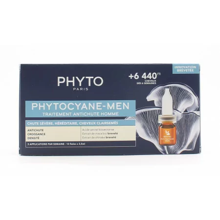Phyto Phytocyane-Men Traitement Antichute Homme 12X3,5ml - Univers Pharmacie