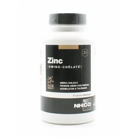 NHCO Zinc Amino-chélaté 84 gélules - Univers Pharmacie
