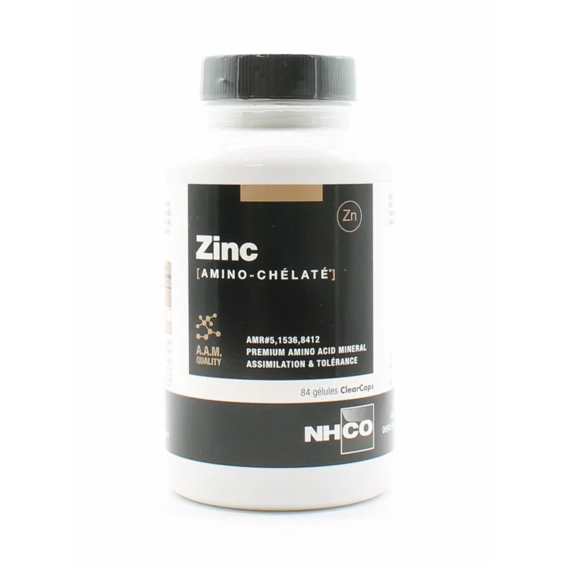 NHCO Zinc Amino-chélaté 84 gélules - Univers Pharmacie