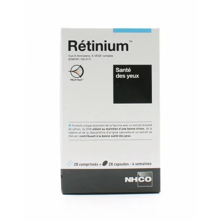 NHCO Rétinium 28 comprimés+ 28 capsules - Univers Pharmacie