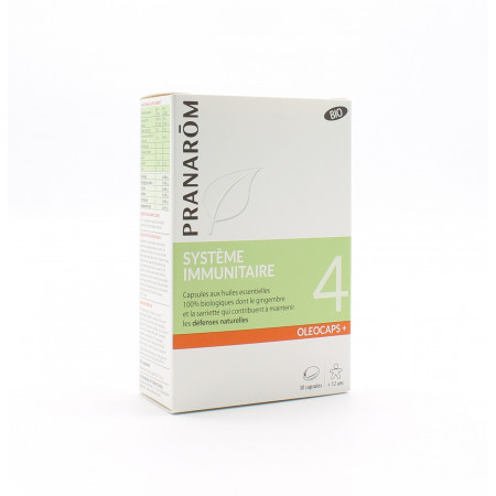 Pranarôm Oleocaps+ 4 Système Immunitaire 30 capsules - Univers Pharmacie