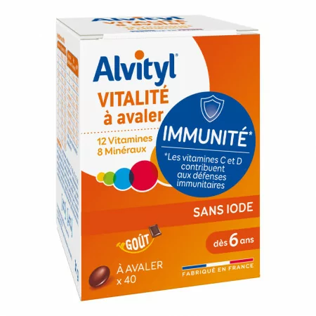 Alvityl Vitalité 40 comprimés - Univers Pharmacie