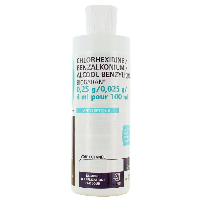 Chlorhexidine Antiseptique Biogaran 250ml - Univers Pharmacie