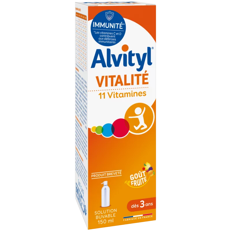 Alvityl Vitalité - Solution buvable multivitaminée - dès 3 ans