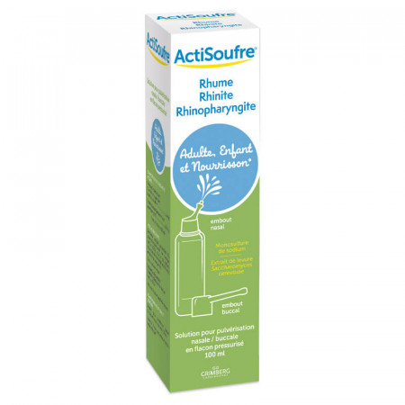 Actisoufre Solution Nasale/Buccale Spray 100ml - Univers Pharmacie
