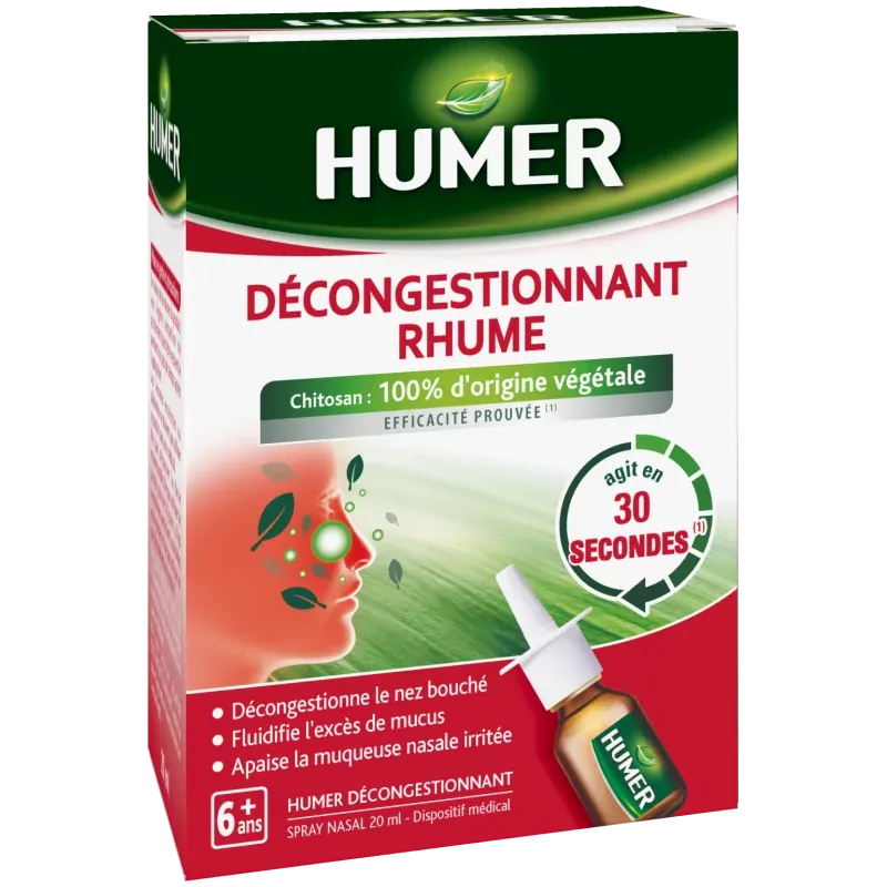 Humer Décongestionnant Rhume 20ml - Univers Pharmacie