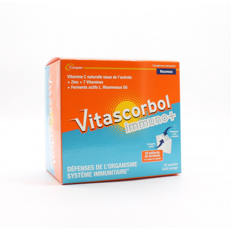 Vitascorbol Immuno+ 30 sachets - Univers Pharmacie