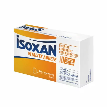 Isoxan Adulte 20 comprimés - Univers Pharmacie