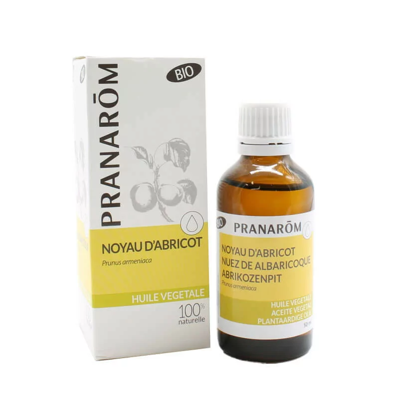 Pranarôm Huile Végétale Bio Noyau d'Abricot 50ml - Univers Pharmacie