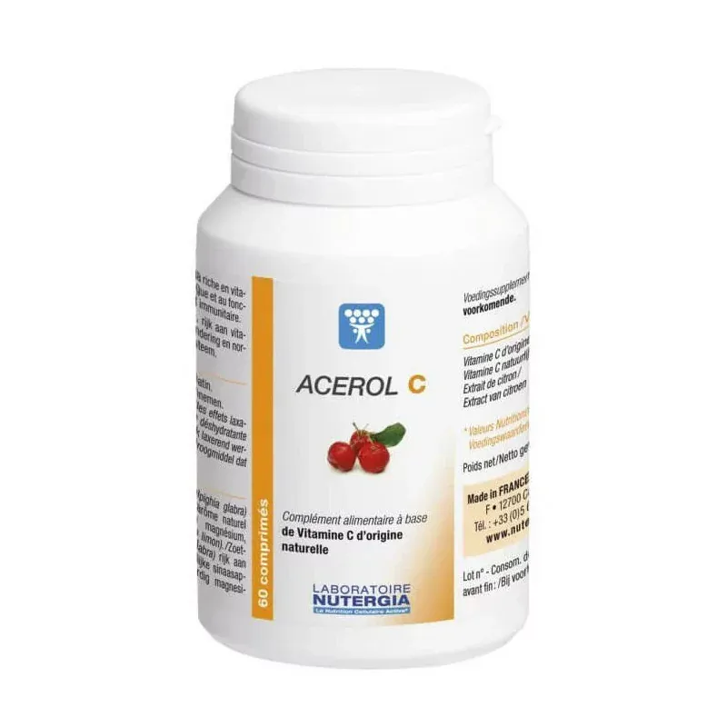 Nutergia Acerol C 60 comprimés