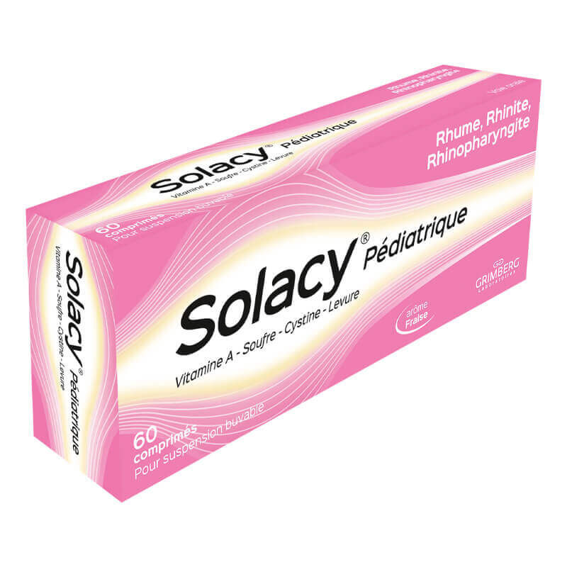 Solacy Pédiatrique 60 comprimés - Univers Pharmacie - Univers Pharmacie