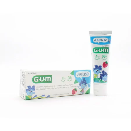 GUM Dentifrice Junior 6+ Fraise 50ml - Univers Pharmacie