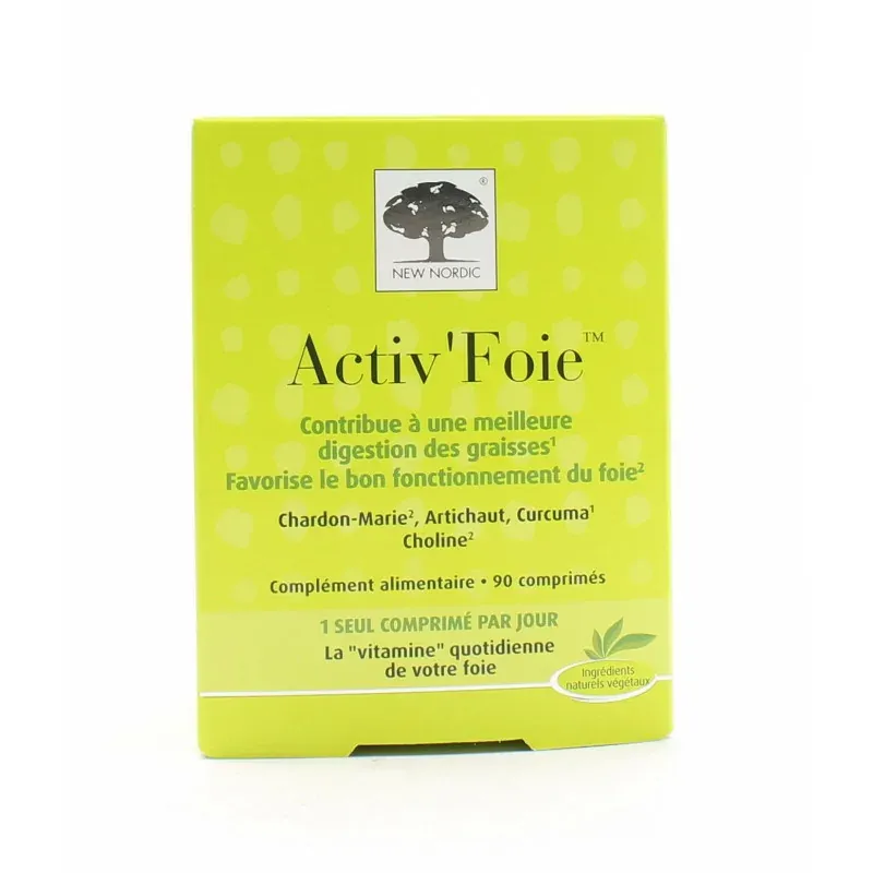 New Nordic Activ'Foie 90 comprimés - Univers Pharmacie