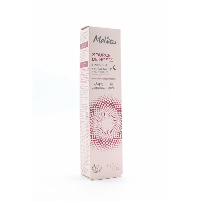 Melvita Source de Roses Gelée Nuit Revitalisante 40ml - Univers Pharmacie