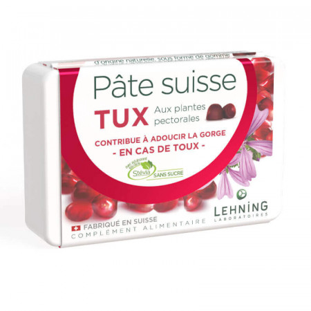 Lehning Pâte Suisse Tux 40 gommes - Univers Pharmacie