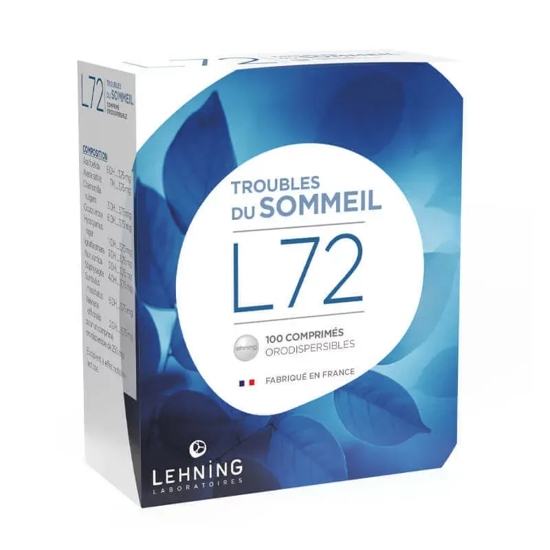 L72 Troubles du Sommeil 100 comprimés