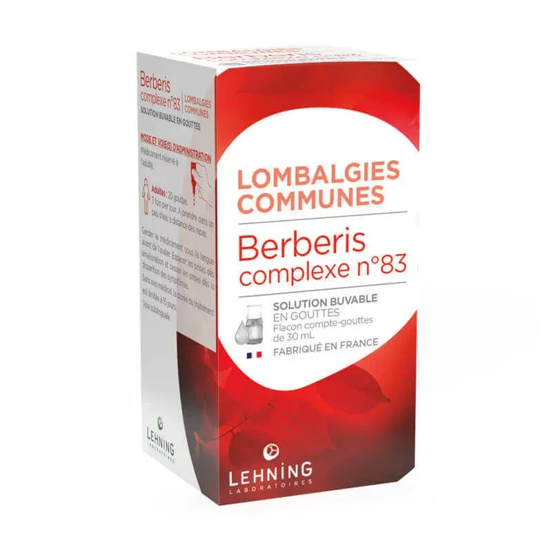 Berberis Complexe n°83 Lehning 30ml - Univers Pharmacie Berberis Complexe n°83 Lehning 30ml - Univers Pharmacie