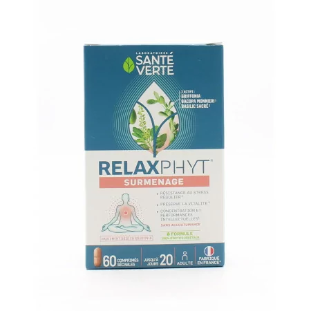 Santé Verte Relaxphyt Surmenage 60 comprimés - Univers Pharmacie