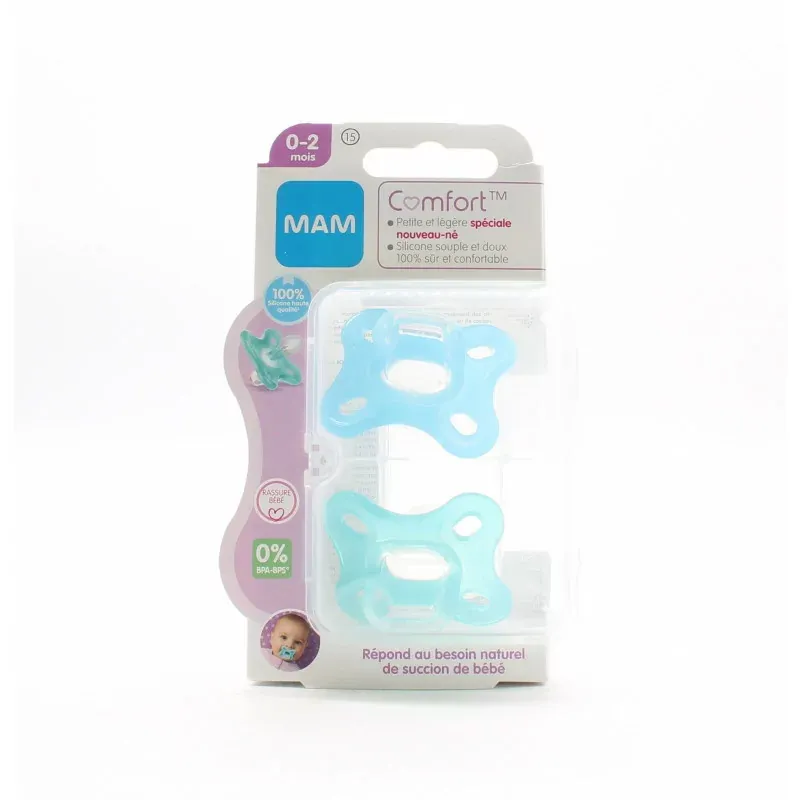 MAM Comfort Sucette 0-2 mois X2 - Univers Pharmacie