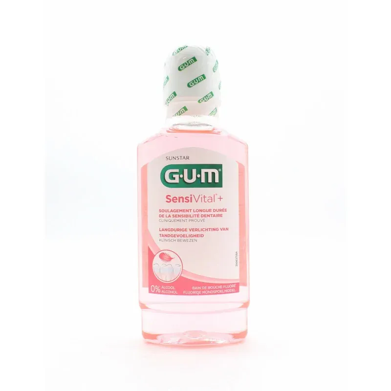 GUM SensiVital+ Bain de Bouche Fluoré 300ml - Univers Pharmacie
